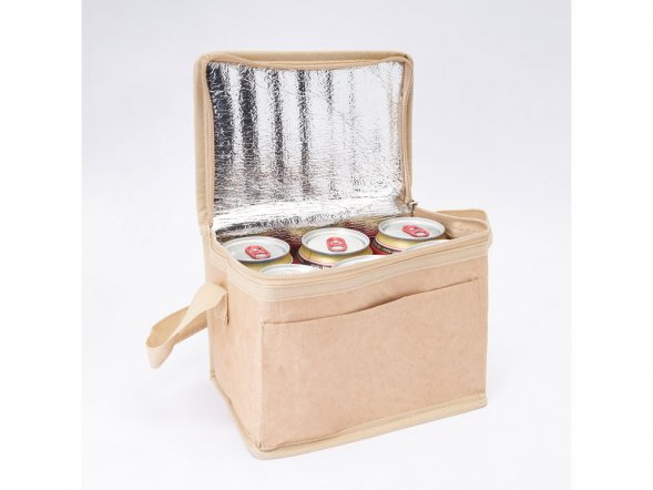 Сумка-холодильник MILANA из ламинированной крафт-бумаги, бежевый 