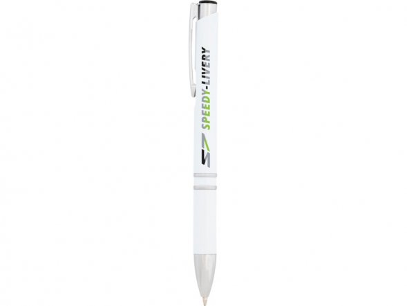 Moneta антибактериальная шариковая ручка, белый, синие чернила 