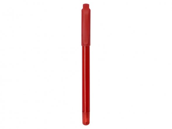 Ручка шариковая пластиковая Delta из переработанных контейнеров, красная 