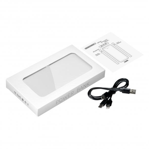 Внешний аккумулятор Elari Plus 10000 mAh, белый 