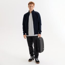 Толстовка на молнии ASTIN темно-синяя, размер L