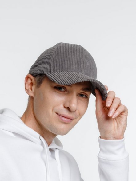 Бейсболка Soft Core, серая 