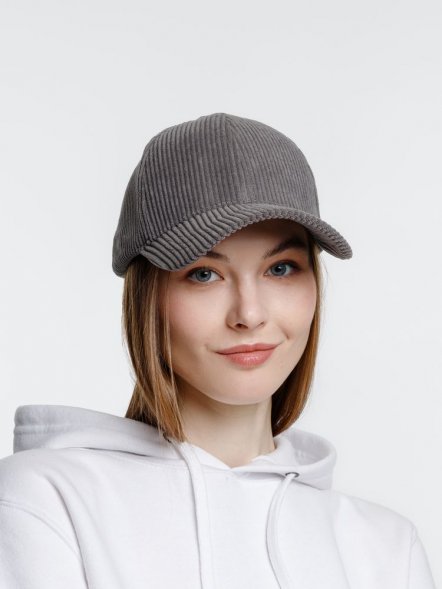 Бейсболка Soft Core, серая 