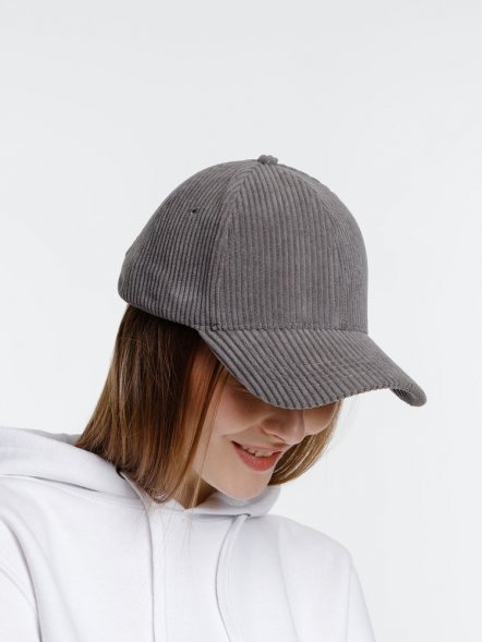 Бейсболка Soft Core, серая 