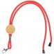 Шнурок для бейджа Tube Wood, красный 