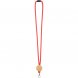 Шнурок для бейджа Tube Wood, красный 