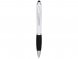 Шариковая ручка-стилус Nash, белый, черные чернила 