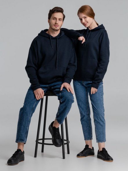 Толстовка с капюшоном Slam 320, темно-синяя 