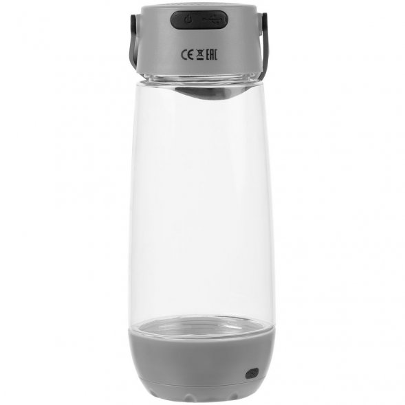 Бутылка для воды Torsta Light с колонкой и светильником, серая 