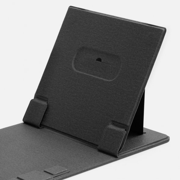 Складной стол для ноутбука с беспроводной зарядкой Kickstand Table, серый 