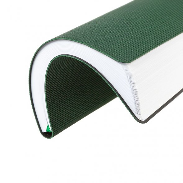 Ежедневник Knit, недатированный, зеленый 