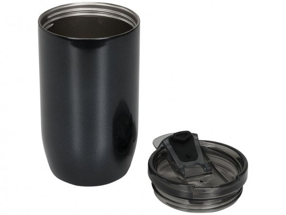 Герметичный термостакан Lagom 380 мл с медной вакуумной изоляцией, черный 