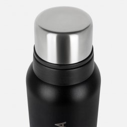 Термос Relaxika 1200 со стикерпаком, черный