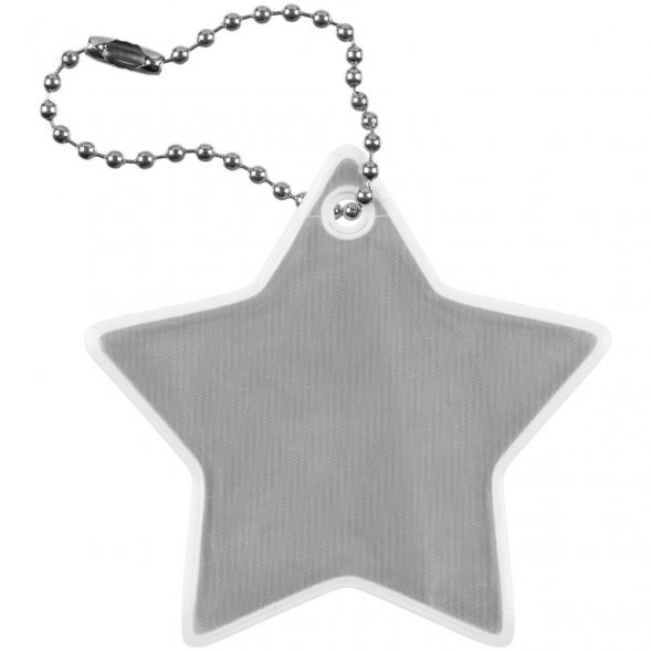Светоотражатель Spare Care, звезда, серебристый 