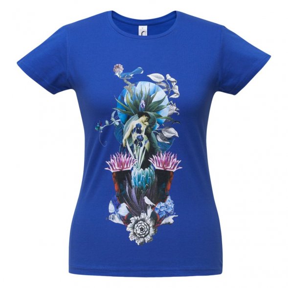 Футболка женская Beauty Sleep, ярко-синяя (royal) 