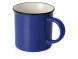 Кружка Countryside S с черным ободком, белая внутри, цветная снаружи, синий 