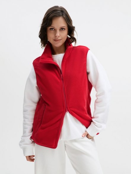 Жилет флисовый унисекс Ben Mac, красный 