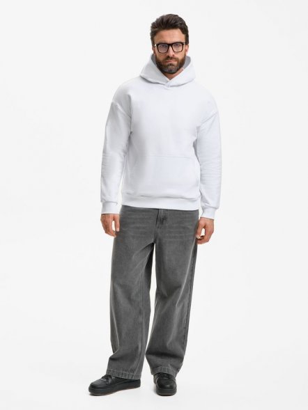 Худи унисекс оверсайз Daylero, белое 