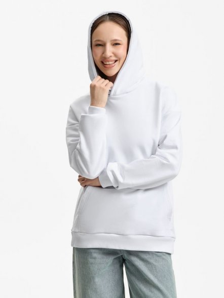 Худи унисекс оверсайз Daylero, белое 