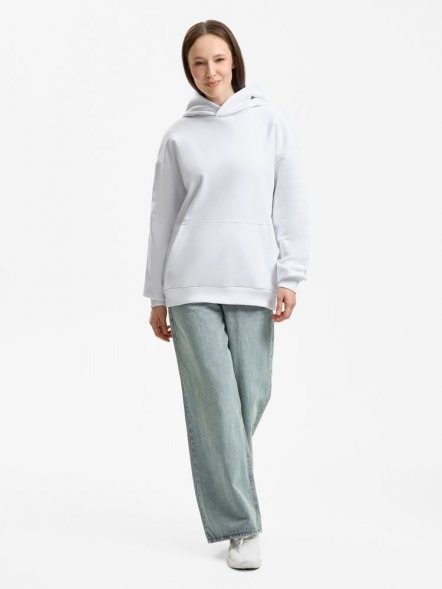 Худи унисекс оверсайз Daylero, белое 