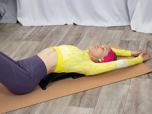 Тренажер-массажер Arco, черный с синим 