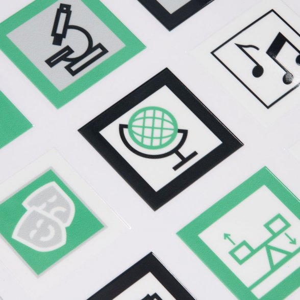 Стикерпак UV-DTF Industry, наука и искусство 