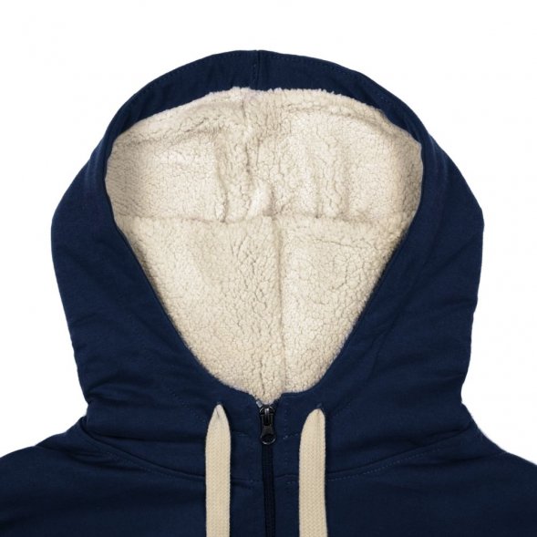 Толстовка на молнии Kulonga Sherpa, темно-синяя 