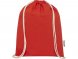 Oregon сумка-кисет из переработанного хлопка, сертифицированного согласно GRS, плотностью 140 г/м² - Красный 