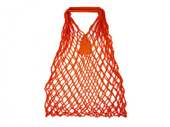 Авоська Dream М old style 15 литров с кожаными ручками, оранжевый (5) 