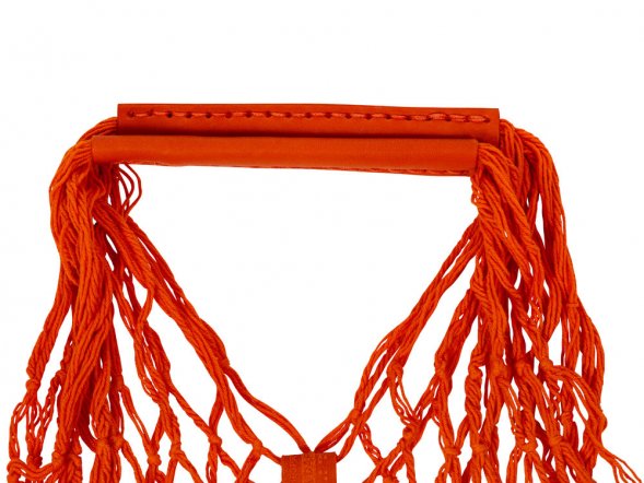 Авоська Dream М old style 15 литров с кожаными ручками, оранжевый (5) 