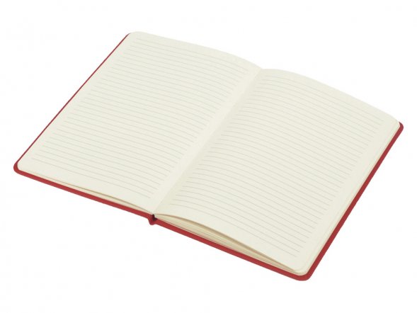 Блокнот Wispy, твердая обложка A5, 64 листа, красный (Р) 