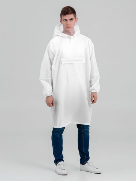 Дождевик-анорак Alatau, белый, единый размер 