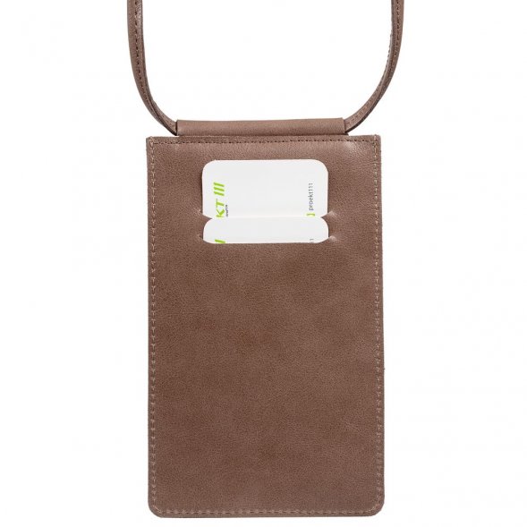 Сумочка для телефона Apache, коричневая (какао) 