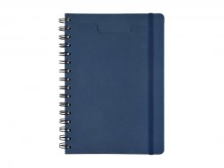 Ежедневник недатированный на гребне А5 Pragmatic, темно-синий