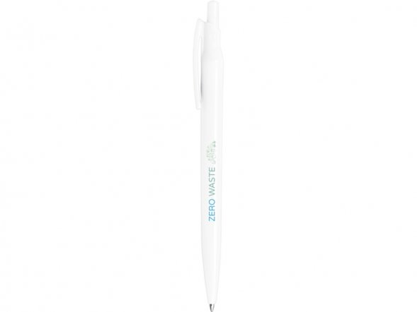 Шариковая ручка Alessio из переработанного ПЭТ, белый, синие чернила 