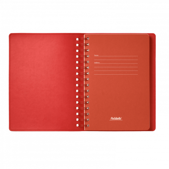 Ежедневник Vista недатированный, черный/красный 