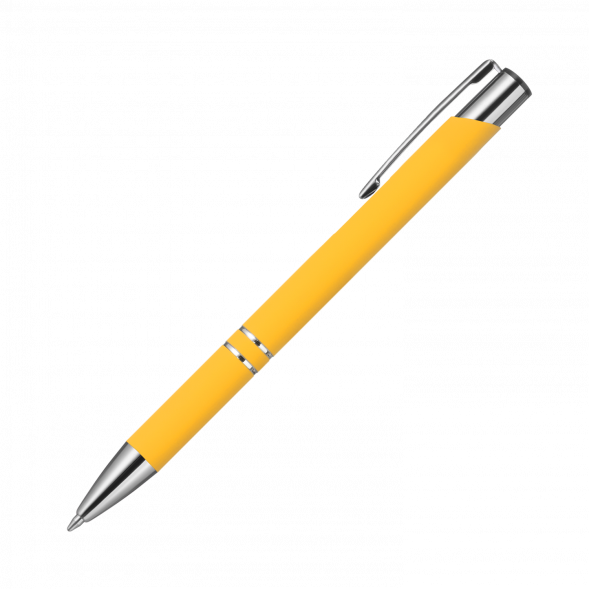 Шариковая ручка Alpha, желтая 