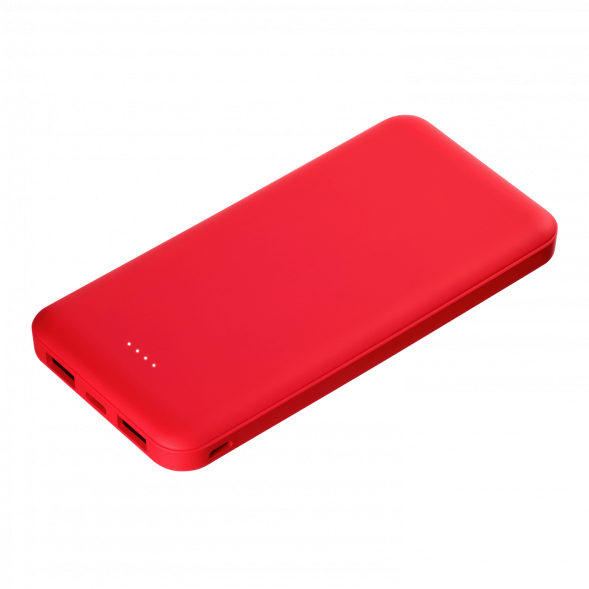 Внешний аккумулятор Elari Plus 10000 mAh, красный 