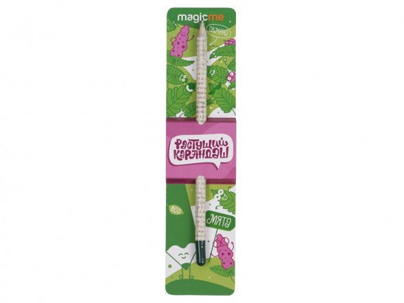 Растущий карандаш с семенами мяты 