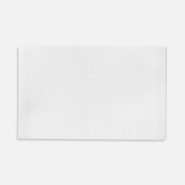 Лейбл тканевый Epsilon, XL, белый 