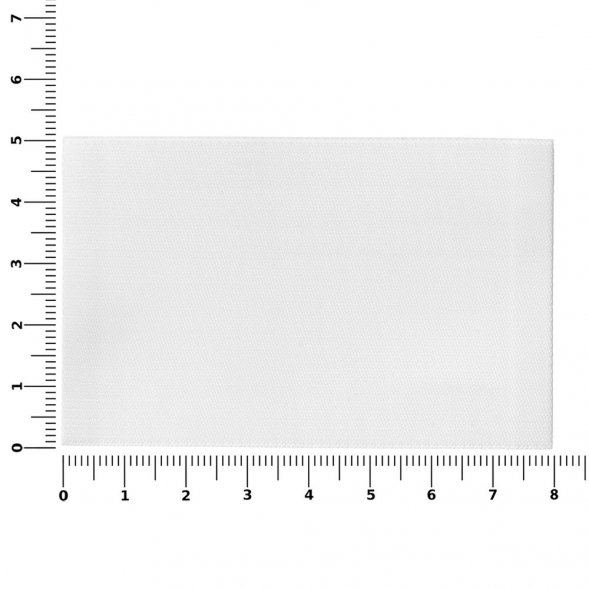 Лейбл тканевый Epsilon, XL, белый 