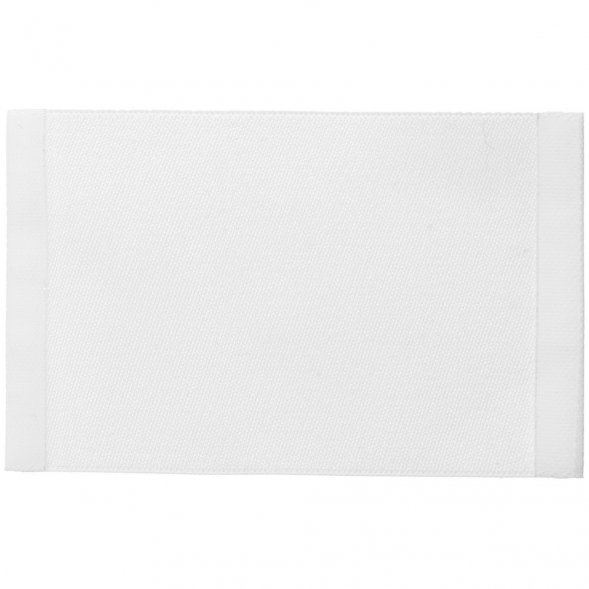 Лейбл тканевый Epsilon, XL, белый 