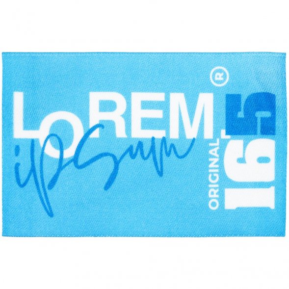 Лейбл тканевый Epsilon, XL, белый 