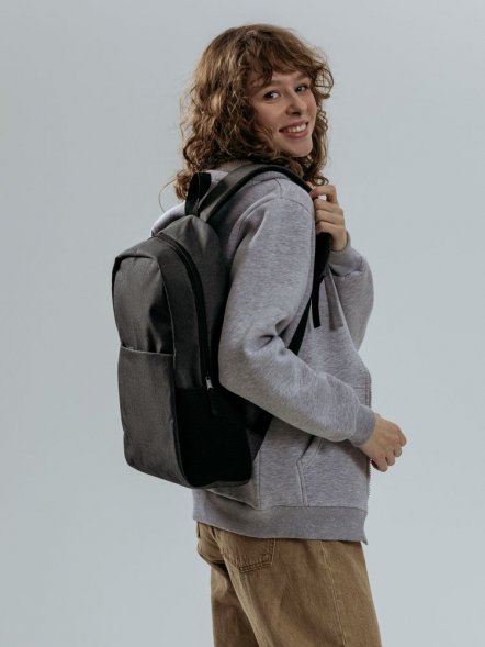 Рюкзак для ноутбука Conttori, черный меланж 