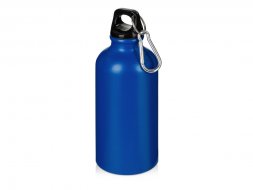 Матовая спортивная бутылка Hip S с карабином и объемом 400 мл, синий (P)