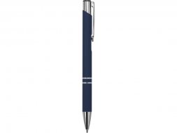 Ручка металлическая шариковая C1 софт-тач, темно-синий