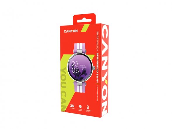 Смарт-часы CANYON Semifreddo SW-61, розовый 