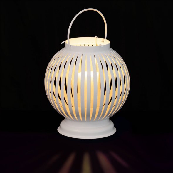 Интерьерный фонарь-подсвечник Villatic, средний, белый 