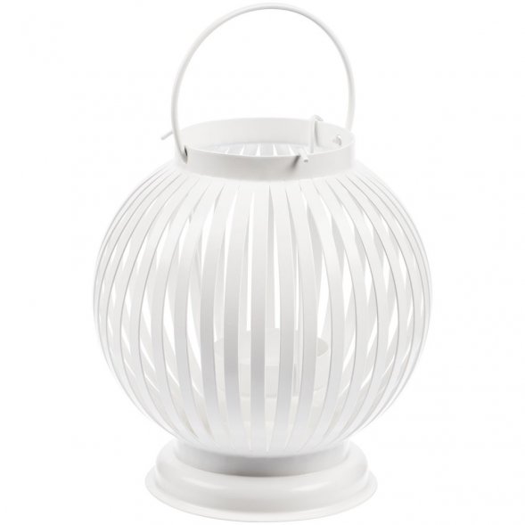 Интерьерный фонарь-подсвечник Villatic, средний, белый 