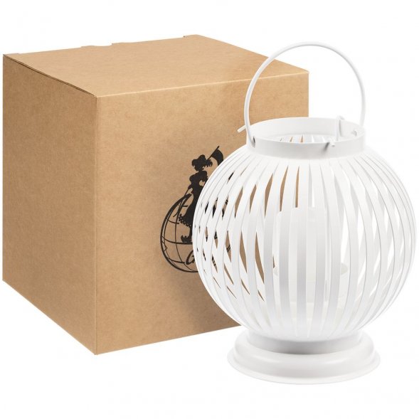 Интерьерный фонарь-подсвечник Villatic, средний, белый 